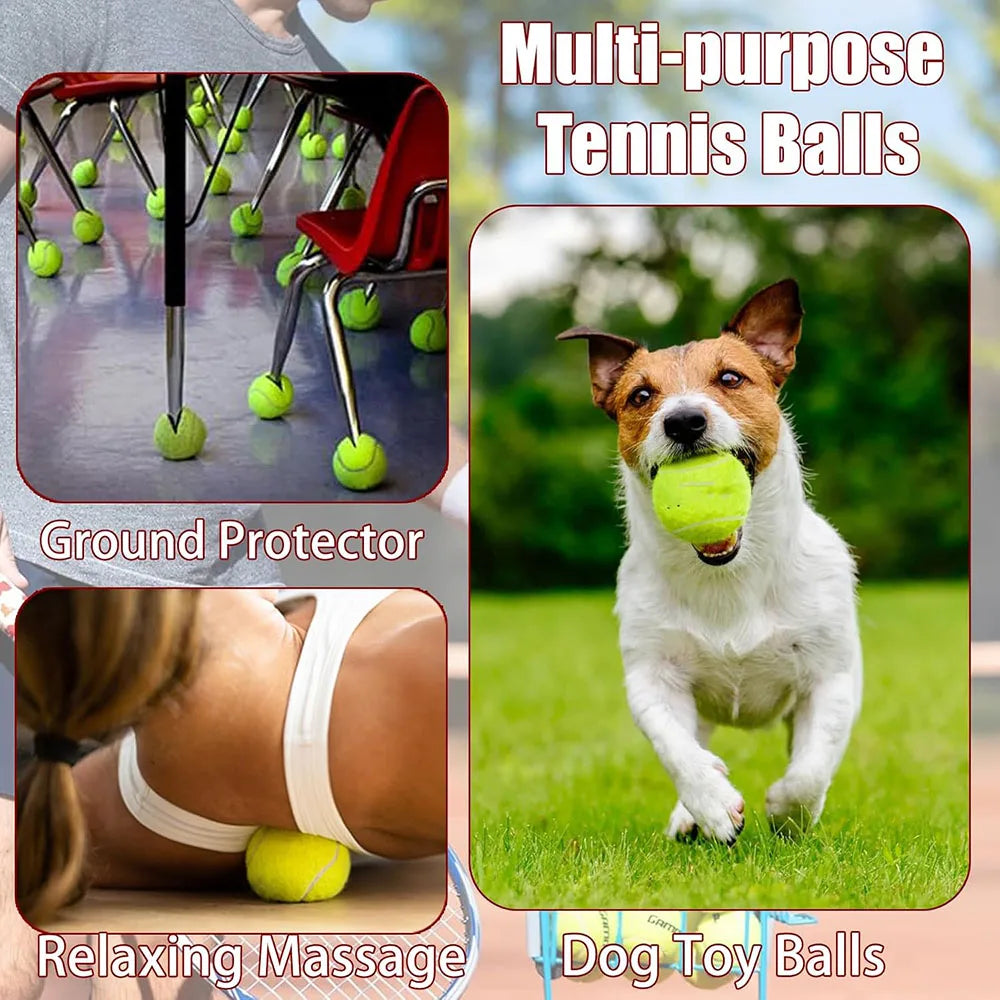 All-Court High-Elasticity Tennis Balls (6 or 12 Pack)