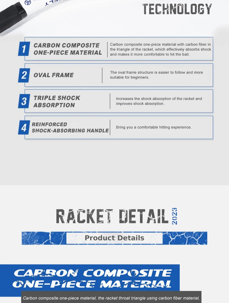 Carbon Precision Tennis Racquet (T800 18K)