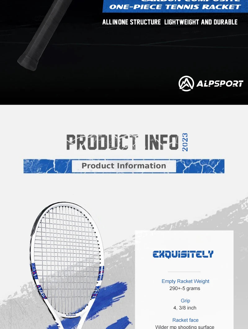 Carbon Precision Tennis Racquet (T800 18K)