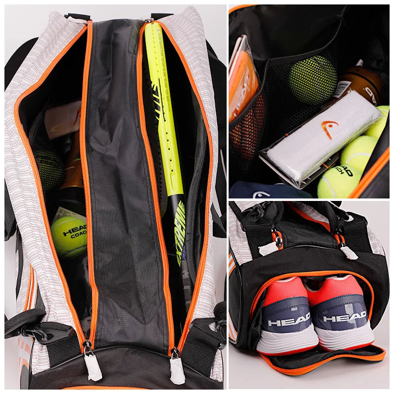 Pro Tour Racquet Backpack (Holds 3–6 Racquets)