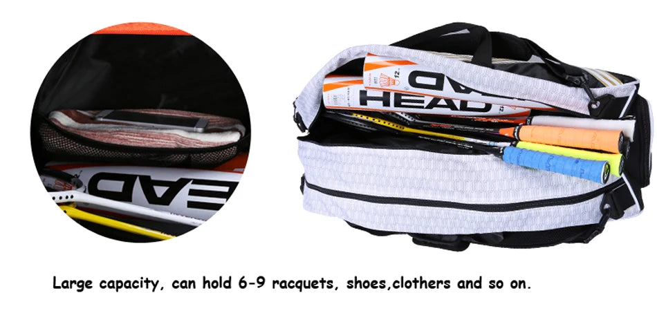 Pro Tour Racquet Backpack (Holds 3–6 Racquets)