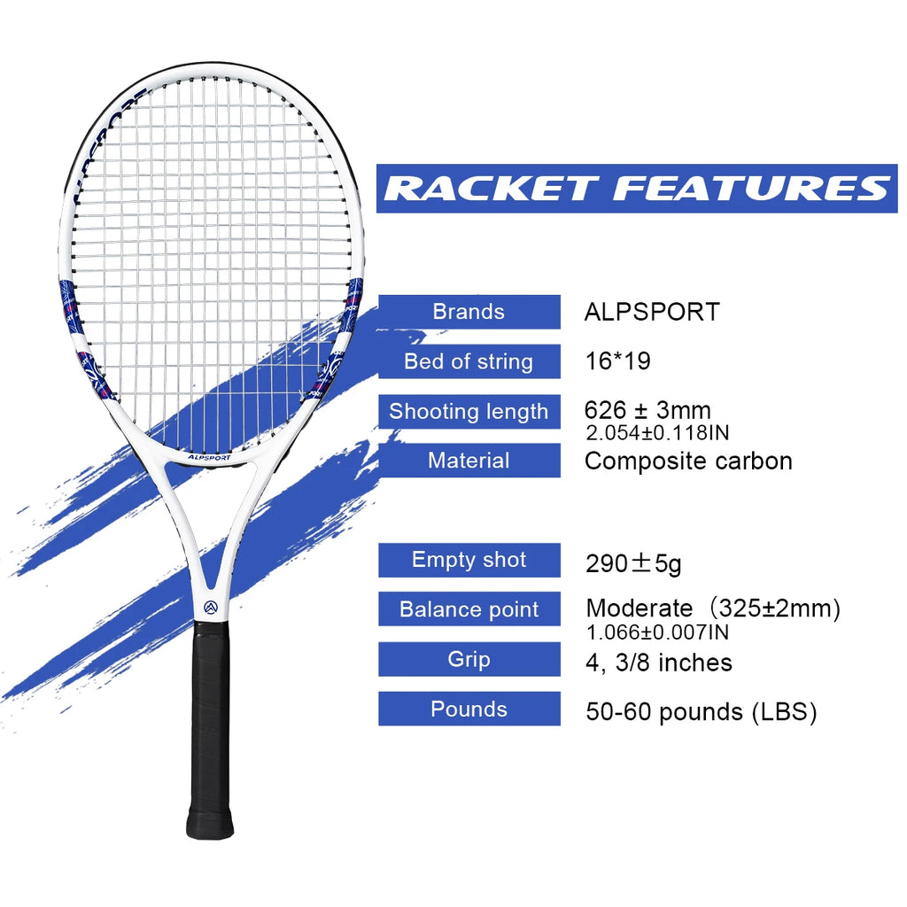 Carbon Precision Tennis Racquet (T800 18K)