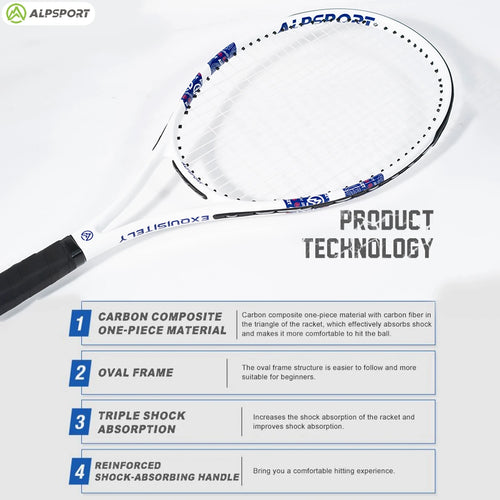 Carbon Precision Tennis Racquet (T800 18K)