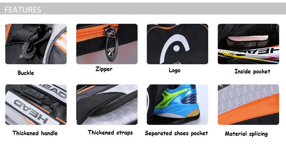 Pro Tour Racquet Backpack (Holds 3–6 Racquets)